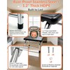 Step Stool, 440 lbs Heavy Duty Stainless Steel, Non-Skid Platform