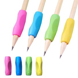 Samcos Pencil Holding Set of 4 Pencil Grips, Pencil Grips, Pen Grips, Pen Grips, Pencils, Correct Handling, Writing Orthotics, Pencil Set, Pencil Grip, Mosquito Correction (A)