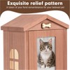 Cat Urn for Ashes with House-Shaped Design & Magnetic Photo