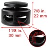 Paracord Planet Extra Large Spring-Loaded Plastic 2 Hole Cord Locks