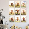 BigWig Prints Baby Highland Cow Nursery Wall Art - Highland