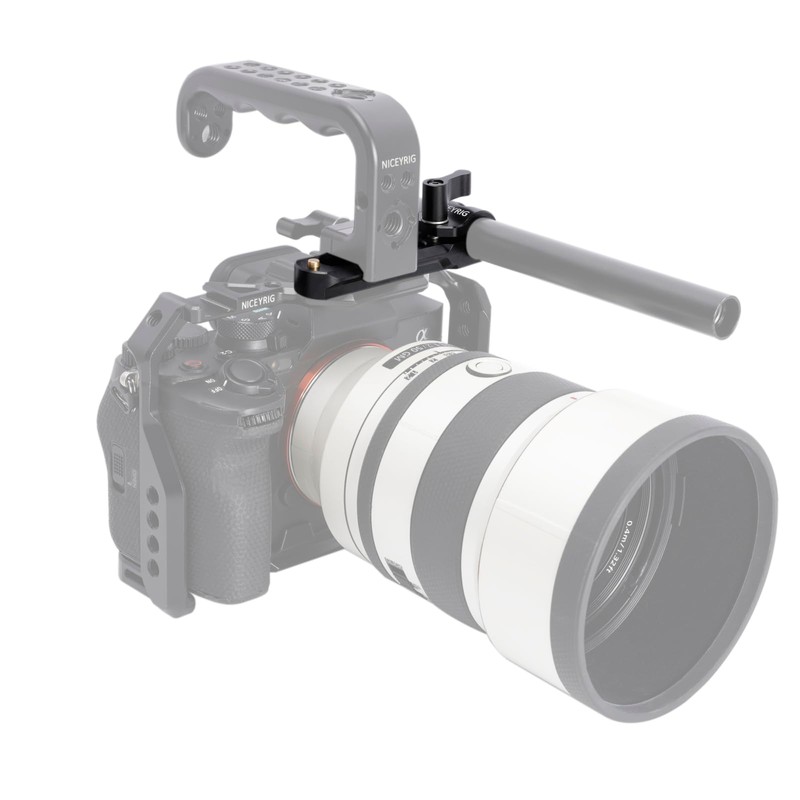 NICEYRIG 15mm Single Rod Holder to Quick Release NATO Rail,