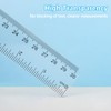 MOXYOY Plastic Ruler Set, 4Pcs 30cm/12in Clear Ruler Kit Transparent