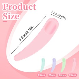 Hariendny Colorful Disposable Spatulas for Skincare,100 PCS Cosmetic Spatulas, Mini Spatula for Cosmetics Skin Care Facial Cream Mask Spatula Plastic Makeup Scoop for Sampling and Mixing