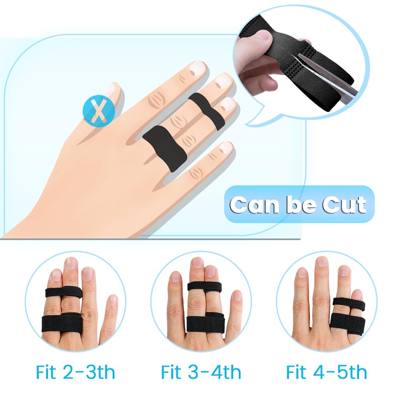Happiby Finger Buddy Wraps, 10 PCS Finger Loops Tapes for