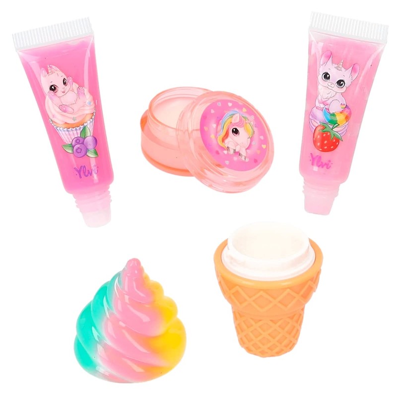 Depesche 12208 Ylvi Lip Gloss Set for Children in Candy