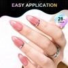 CyyaPeaap Medium Almond Nail Tips, 240Pcs Double-Sided Matte Press-On Nails,