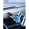JYFKINN Magnetic Phone Holder for Car Alloy Folding Magnetic Car