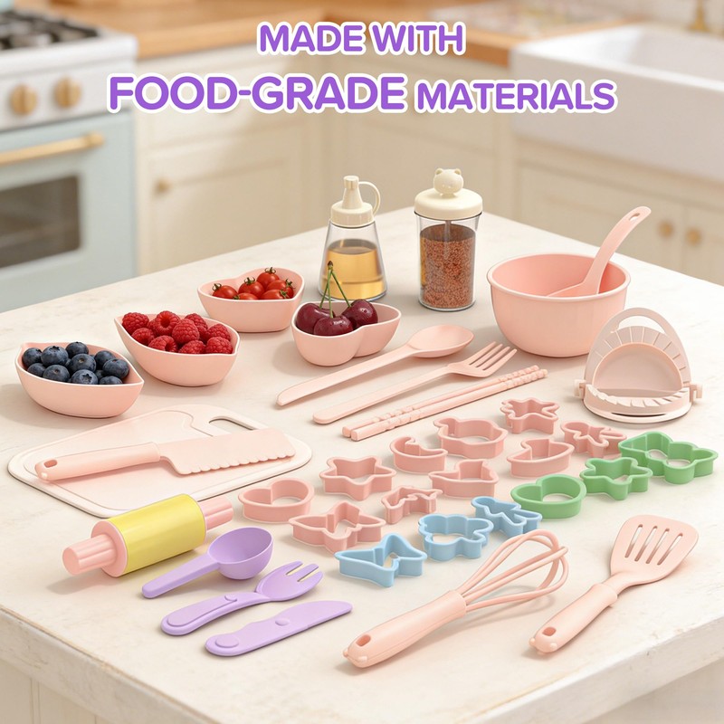 Gotoofun Kids Real Cooking Set with Mini Electric Stove, 45
