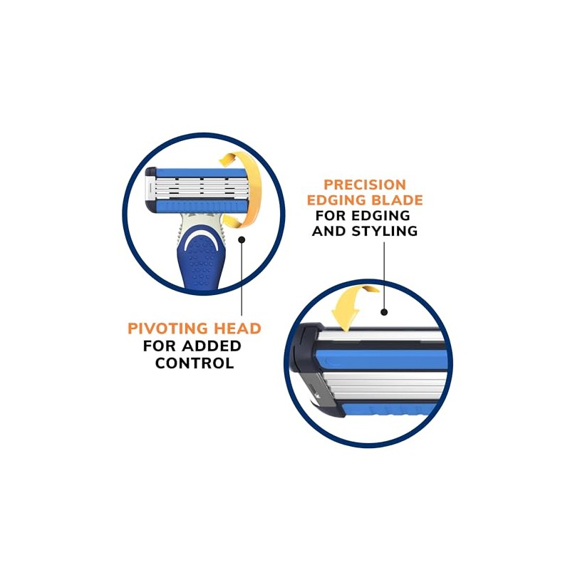 BIC EasyRinse Anti-Clogging Men's Disposable Razors for a Smoother Shave