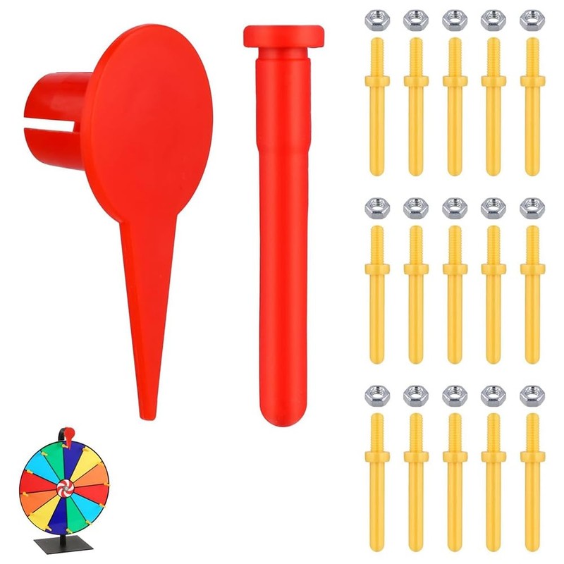 Byttlerom 15pcs -Wheel Parts, with Prize Wheel Pointer Reusable Prize
