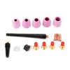 18pcs/set Ceramic Nozzle Collet Gas Lens Kit TIG Welding Gun