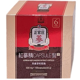 Cheong Kwan Jang Red Ginseng Extract Capsules (Current 500mg x 100 Capsules) / 정관장 홍삼정캡슐 현 500mgX100캡슐