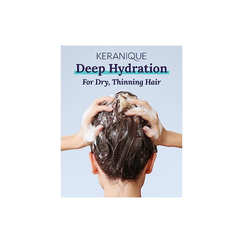 Keranique Deep Hydration Scalp-Stimulating Shampoo, 8 Ounce