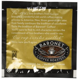 Baronet Coffee Decaf Chocolate Fudge Coffee Pods, 54 Count