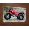 1987 Honda Big Red 3 Wheeler Motorcycle ATV Bike 8x12 Metal Wall Sign