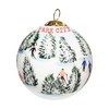 Art Studio Company - Hand Painted Christmas Ornament, Blown Glass,