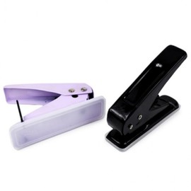 Multi-Hole Binder Punch & Binding Machine Portable 1-Hole Purple 10ea