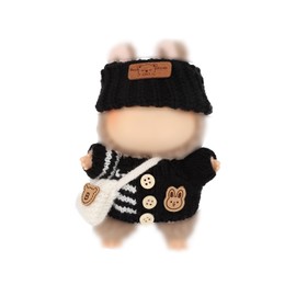 BOXOB 3pcs Clothes Set for Doll, Cute Plush Toy Dress Up Outfit Stylish Clothes Accessories for 6.7in Doll