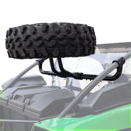 SAUTVS Spare Tire Carrier Holder for Teryx KRX 1000, Fits Up to 37" Tire Steel Powder Coated Heavy Duty Spare Tire Mount Holder for Kawasaki Teryx KRX 1000 2020-2025 Accessories