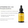 Vitamina D3 + K2 en gotas 30ml, suplemento diario, sin