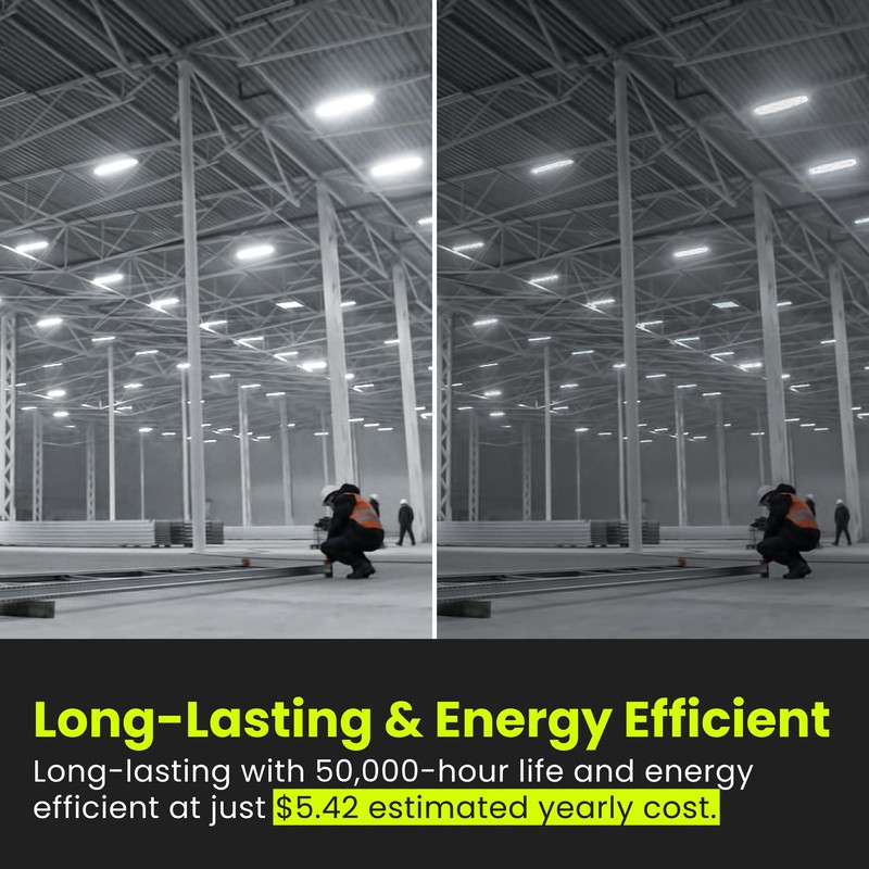 Feit Electric 4ft LED Dual Lamp Shop Light, 4500 Lumens,