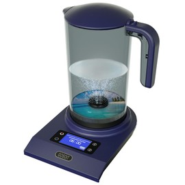 Hydrogen Alkaline Water Pitcher Bottle Machine Hydrogen Water Generator Maker Ionizer Hydrogen Water System with LED Display and Smart Touch Operation for Home and Office 2500ML(Purplish Blue)