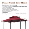 SCOCANOPY Upgraded Ripstop Fabric Replacement Canopy Grill BBQ Gazebo Roof