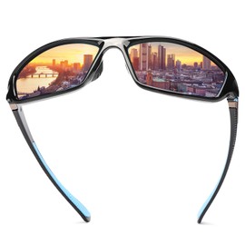 Hombre y Mujer Gafas de Sol Ligeras Deportivas Polarizadas 100% Protección UVA para Conducción, Béisbol, Ciclismo, Golf, Pesca Aire libre Deportes UV 400 Clásico Retro Unisex Polarizado Los Anteojos