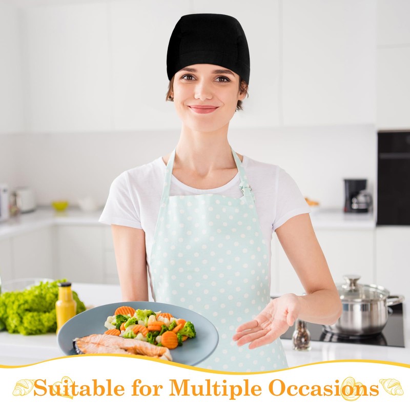 Chuarry Chef Hat Tie Back for Men Adjustable Chef Cap