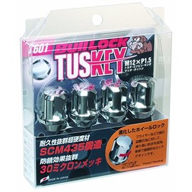 KYO-EI [ 協永産業 ] Bull Lock TUSKEY [ M12XP1.5 ] クロームメッキ [ 個数：4P ] [ 品番 ] T601