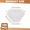 1-2 Cup Small Coffee Filters,100 Count Basket Coffee Filter, Disposable