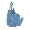 Scrub Towel Mittens Set, 5 Colors, Back Washable, Long Size,