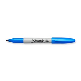 SHARPIE Fine Point Permanent Markers, Techno Blue, 1 Count