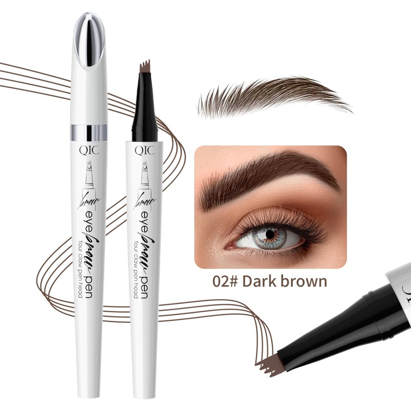 Eyebrow Pencil, Eyebrow Pencil with 4 Micro Fork Tips, Durable