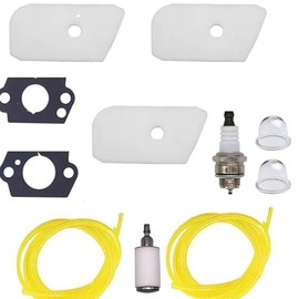 BXparts AIR Filter Fuel LINE Primer Bulb for Husqvarna 530150253 124C 124L 125C 125E 125L 125LDX 125R 125RJ 128C 128L 128LD 128CD 128LDX 128R 128RJ