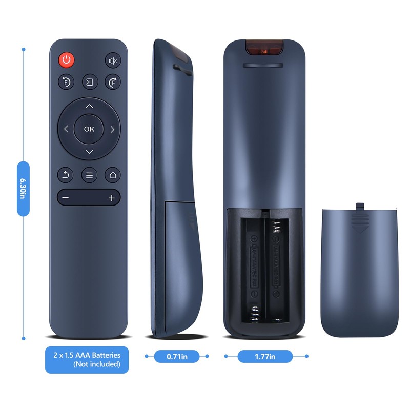 PZL Replacement Remote Control for VOPLLS Mini Projector R1, for