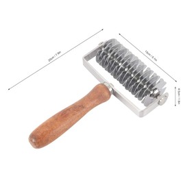 Naroote Pastry Cutter, Pie Cutter Pie Crust Stainless Steel Dough Pastry Wheel Crust Baking Tools for Pizza Bread Beef Wellington