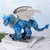 Dragon Plush Toy, Frost Wyrm Stuffed Animal Throw Plushie Pillow