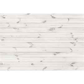 AOFOTO 6x4ft White Wood Photography Backdrop Rustic Wooden Board Plank Hardwood Background Wall Floor Still Life Shooting Decor Infant Newborn Portrait Photoshoot Props Birthday Party Supplies