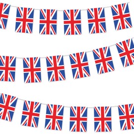 Amscan 9913041 - Great Britain Union Jack Coronation Plastic Bunting - 10m