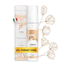 AMADERM I-Serum 100ml | Gesichtsserum mit 100% reiner HyaluronsÃ¤ure und Vitamin E | MADE IN ITALY Feuchtigkeitsspendendes und antioxidatives Serum fÃ¼r Gesicht und Hals mit Fillereffekt
