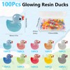 Pack of 100 Mini Luminous Ducks, 10 Colours Mini Ducks