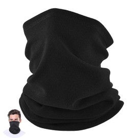 WQEDVN Snoods for Men, Motorcycle Neck Tube, Neck Gaiters for Men, Bandana Neck Gaiters, for Outdoor Sports Motorcycle Skiing Running Cycling(Black)