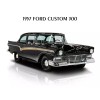 1957 Ford Custom 300 NEW METAL SIGN: Original Look Restoration - Large Size