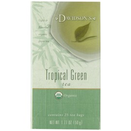 Davidson's Tea Tropical Green, 25-Count Tea Bags, 1.77 Oz(Pack of 6)