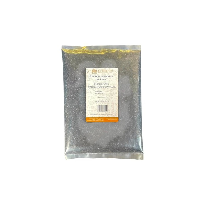 Carbón Activado Granulado Origen Coco vegetal 1 kilo