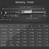 Woodworking Mortising Chisel 3/4 inch Square Hole Power Tool Bit,