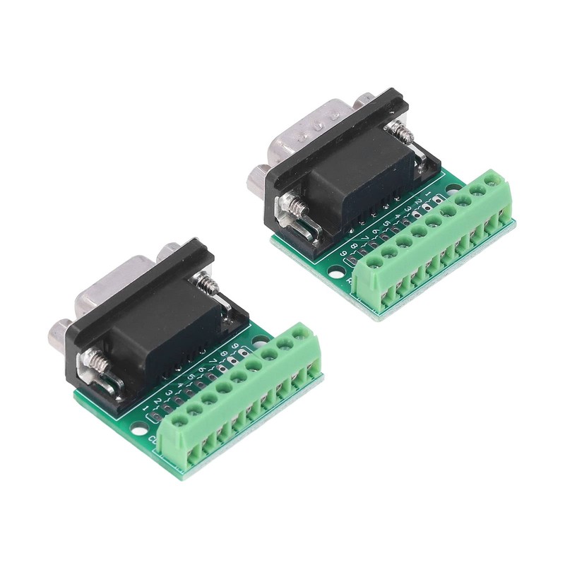 Jadeshay Cable Adapter - DB9 Male Female Adapter Screw Terminal
