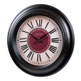 La Crosse Technology 18-Inch Oil-Rubbed Bronze Barton Quartz Analog Wall Clock - 404-3045B